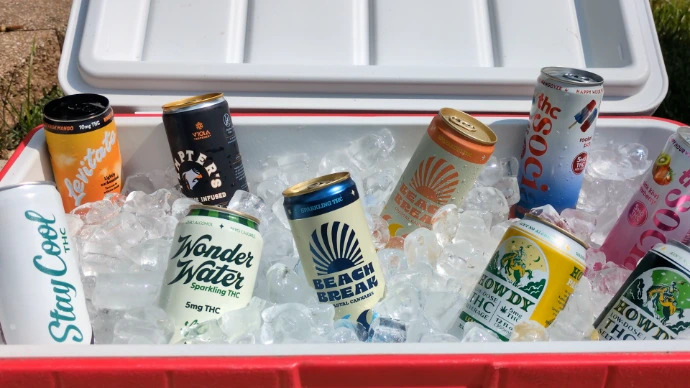 Cooler full of THC drinks